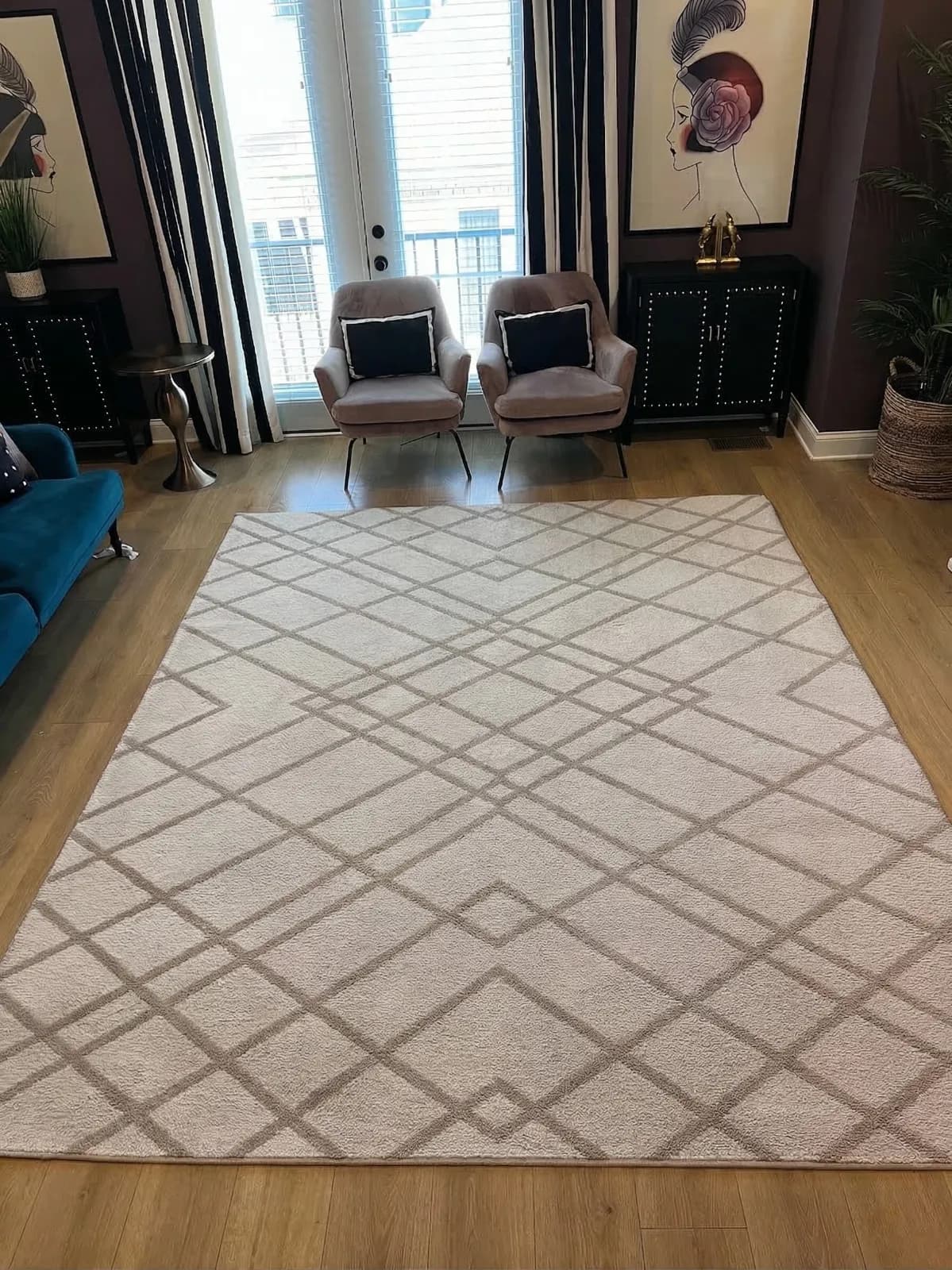 After professional area rug cleaning — Area Rug, Beige, Nashville