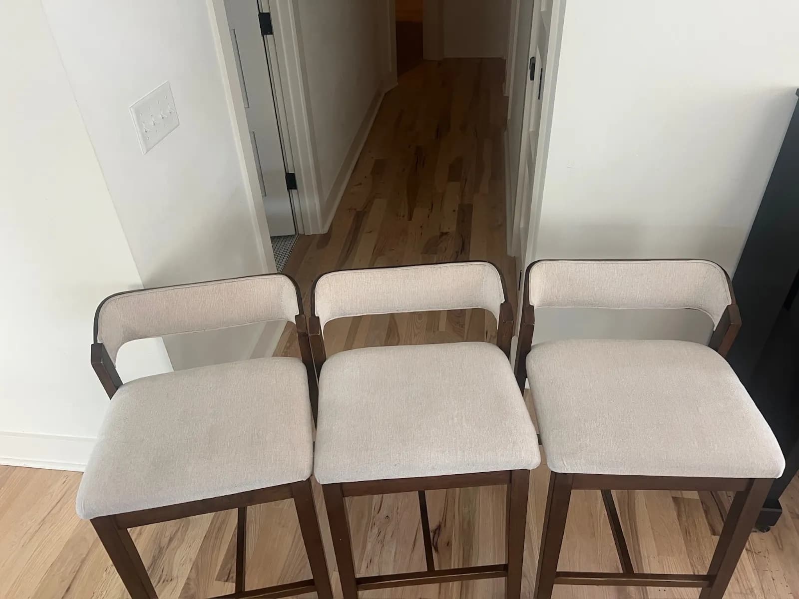 After professional upholstery cleaning — Dining Chair, White, Nashville